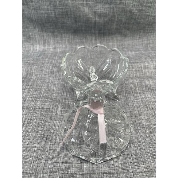 2pk Vintage 3 Legged Crystal Glass 4 Inch Lidded Candy Dish Home Decor Any Room - Picture 3 of 8